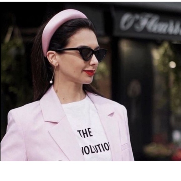 Lele Sadoughi Alice Padded Headband Light Pink Gloss - Picture 7 of 15